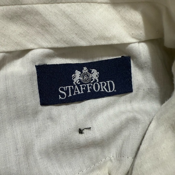 Stafford Brown Dress Pants with Straight Leg Design - Picture 3 of 6